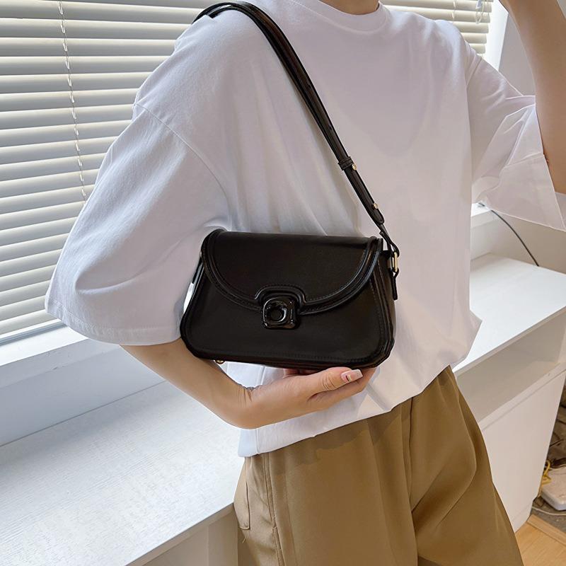 Women's bag new armpit bag women's simple versatile shoulder messenger bag sewing line design