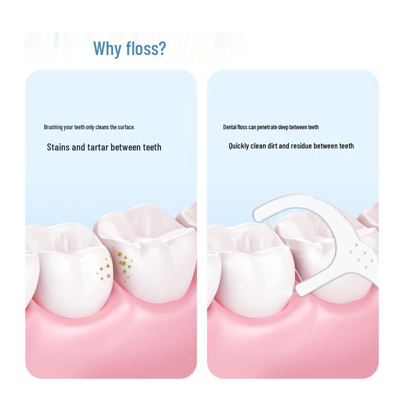 FAWNMUM Wanghu Ultra-Fine Dental Floss Picks