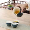 Ceramic Kungfu Tea Set with Canister Porcelain Teaware Portable Travel Tea Set  Business Gifts