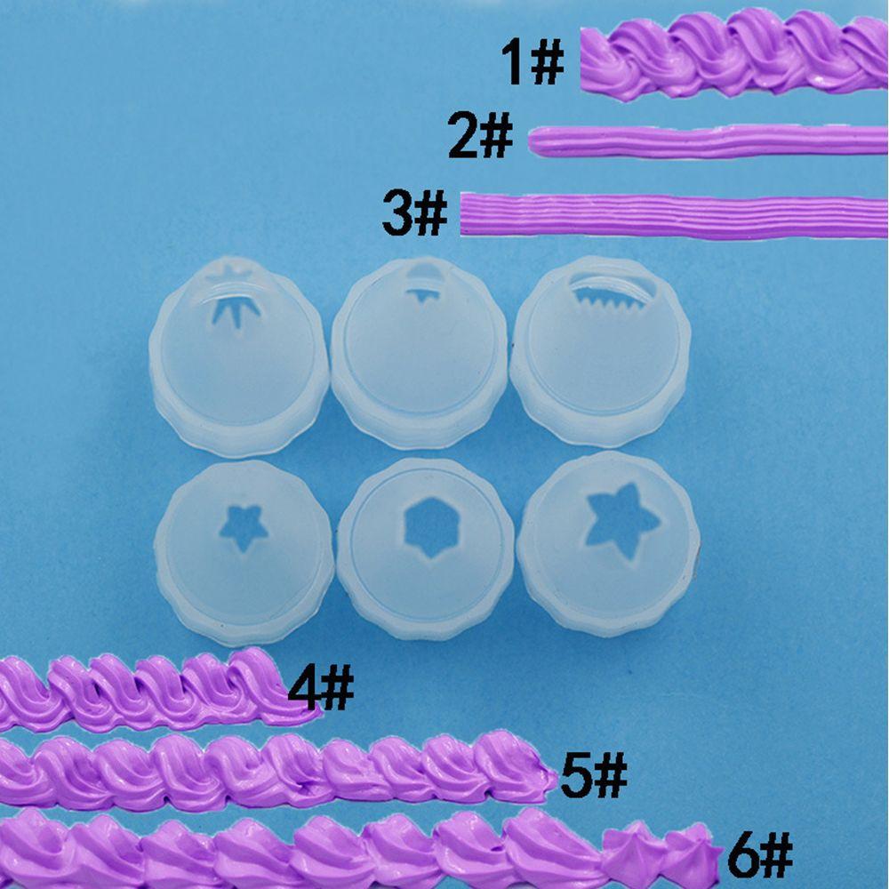 Plastic Mobile Phone Case Flower Nozzle Baking Tools Simulation Cream Glue Piping Icing Nozzles