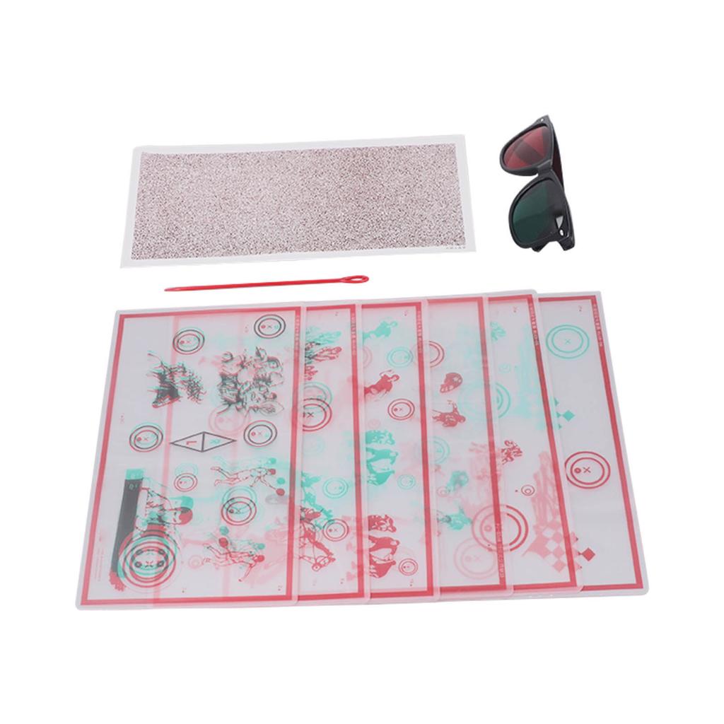 Red Green Fixed Vectograms Convergence Insufficiency Eye Training Low Vision Test Chart with