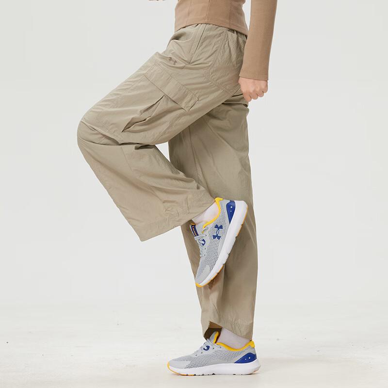 Under Armour Solid Color Loose Breathable Lightweight Sports Cargo Pants Women bottoms 6009700-203