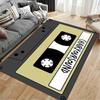 Retro Cassette Tape Design Rug - Non-slip rug suitable for living room and bedroom sofas.