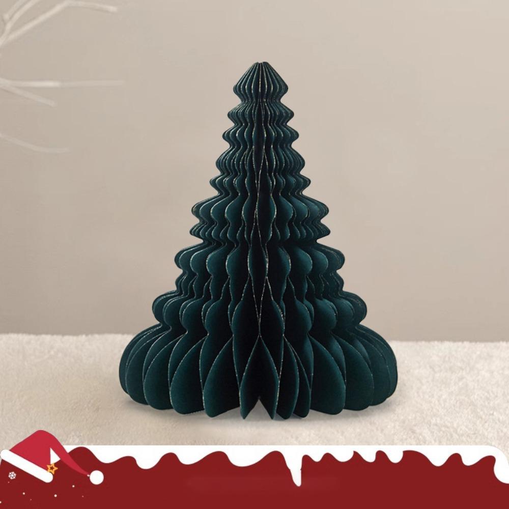 Paper Christmas Tree Christmas Tree Ornaments DIY Folding Desktop Small Christmas Trees Home Decoration Christmas Tree Pendant