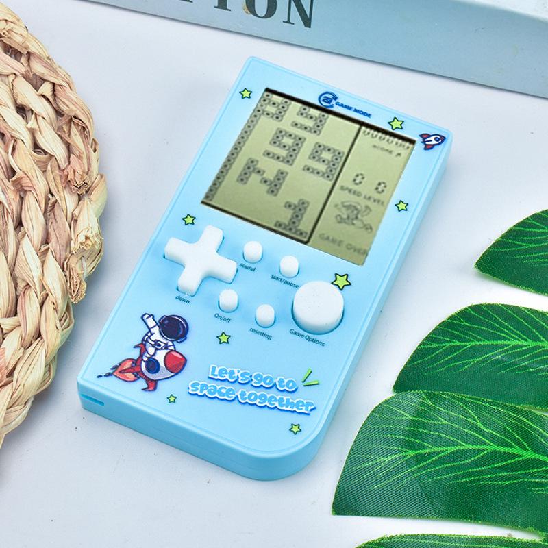 Nostalgische Klassische Handheld-Tetris-Spielkonsole für Kinder - Retro Elektronisches Spielzeug