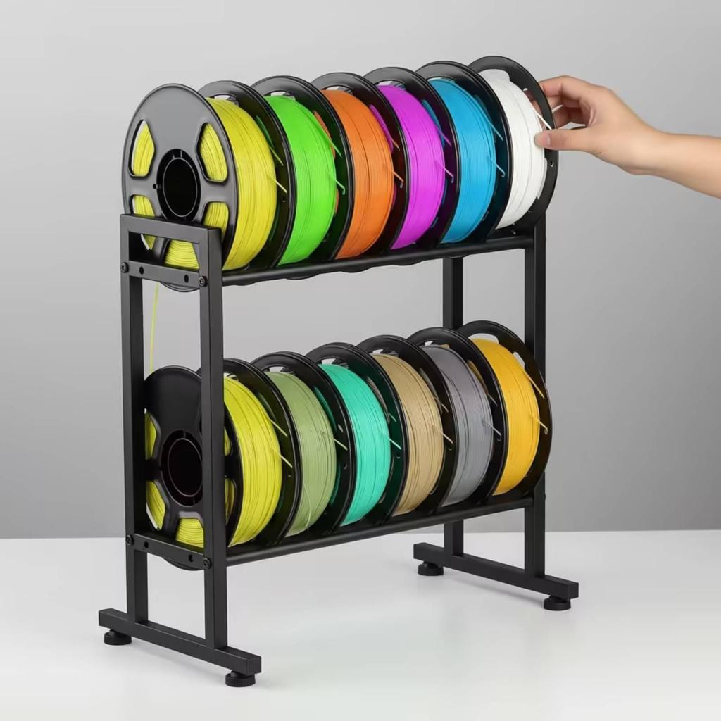 3D Printer Filament Spool Rack Non-Slip Freestanding Storage