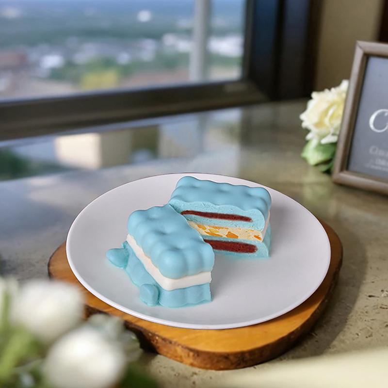 3D Cookies Shape Mousse Cake Silicone Molds Diy Ice Cream Dessert Making Mold 4 Inches Sandwich Biscuits Decorating Baking Tools