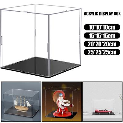 Transparente Acryl-Vitrine Staubdicht Schutz Automodell Spielzeug Sammlerstücke Aufbewahrung Schaukasten Schrank Actionfiguren Organizer