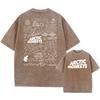 Retro Rock Arctic Monkeys Musikalbum Grafik T-Shirt Herren Vintage Washed Oversized Kurzarm T-Shirt Y2k Hip Hop Streetwear