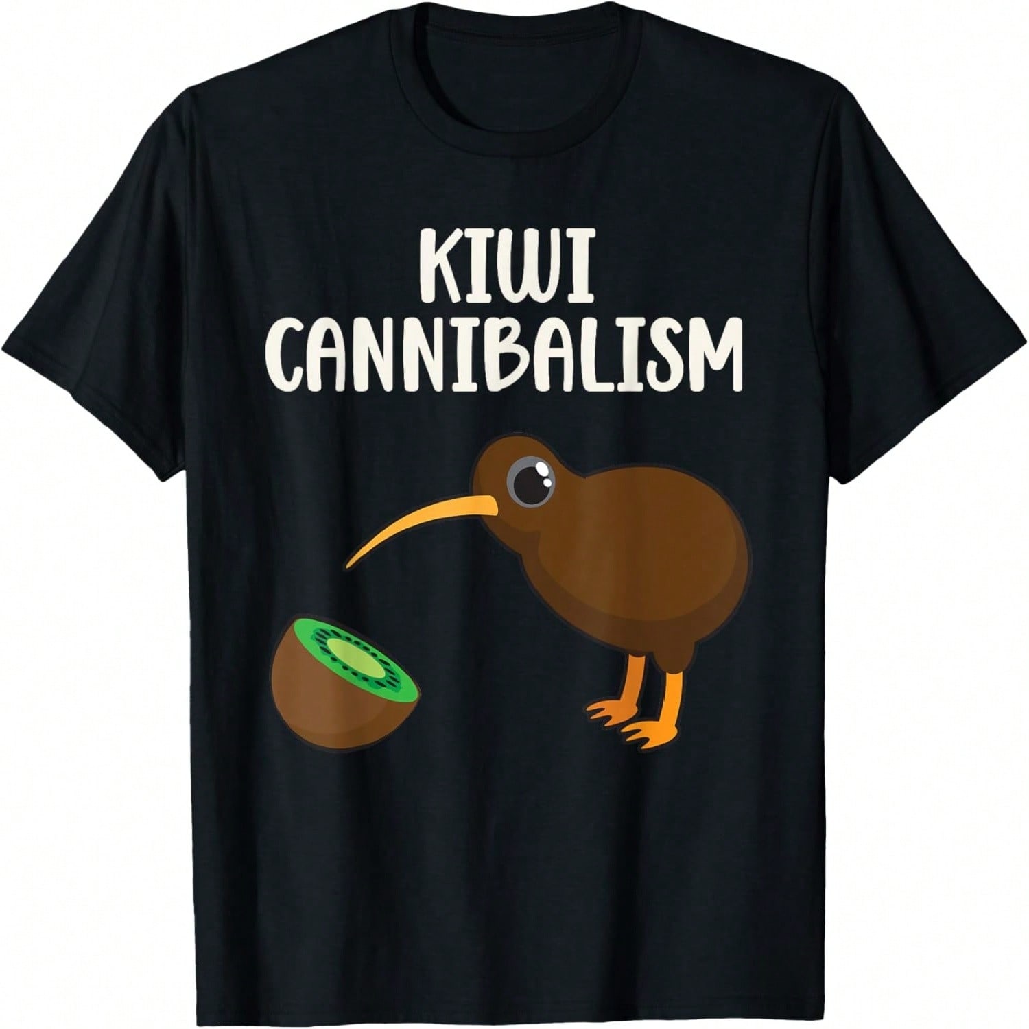 Kiwi Bird Is Divided Like A Kiwi Fruit T-Shirt S разноцветный