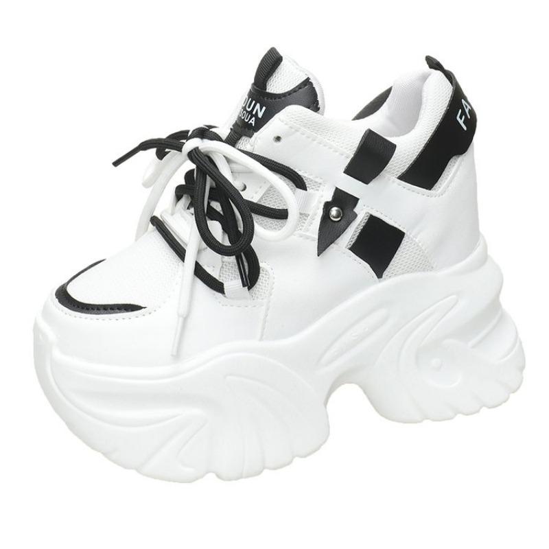 Fashion Luxury Sneakers Women Lace Up Round Toe Flat Casual Shoes work Mesh Hollow Outs jogging Shoes Outdoor Sports Shoes Woman