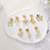 Gold Color Butterfly Bow Knot Star Swallow  Pendant Charm Links Fit 9mm Stainless Steel Bracelet DIY Making Men Women Gift