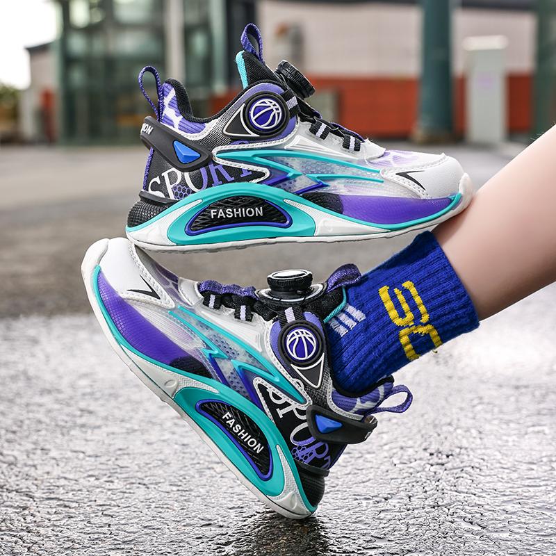 28-40 Children /Teenagers Plus Size Fashionable Sports and Leisure Shoes Boys Basketball Shoes