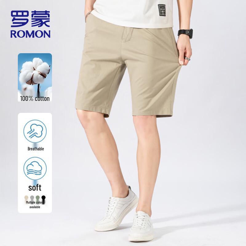 

ROMON Men s Cooling Quick-Dry Straight-Leg Shorts 32