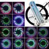 32 Patterns Safety Rainbow Colorful Bike Spoke Lamp Signal Bicycle Wheel Light Tire