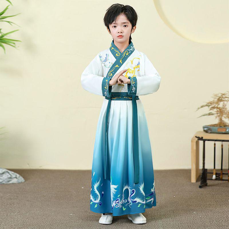 2025 Children s Hanfu: New Tang Suit Style for Boys & Girls - Classic Chinese Performance Clothing 110