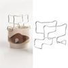 1/3/5pcs Coffee Drip Filter Bag Holder Reusable Stainless Steel Drip Bag Holder Coffee Cup Dripper Filter Paper Bag Shelf KFQJ03 3