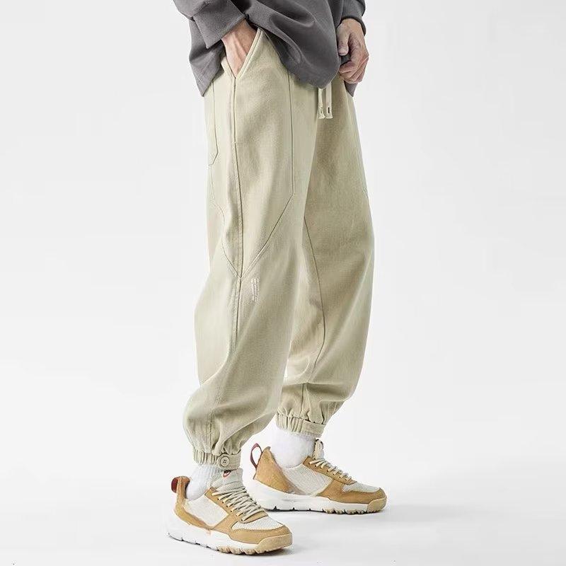 Fashion Men's Cargo Pants Classic Waist Drawstring Street Casual  Sports Jogger Male Loose Trousers
