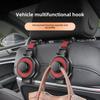 Car Multifunctional Hook Storage Rack with Cup Holder, Phone Holder, and Rear Storage - Organize Your Car Essentials with Ease.