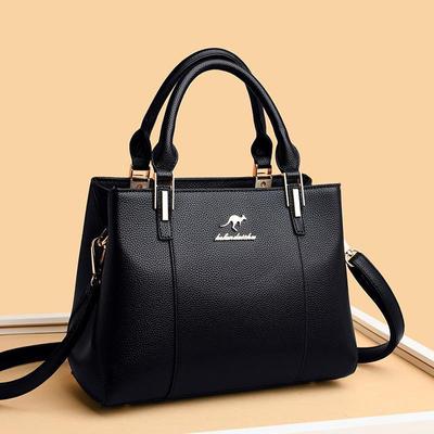 Damenhandtasche aus echtem weichem Leder – große Kapazität, modische Schulter- und Kuriertasche für Damen mittleren Alters