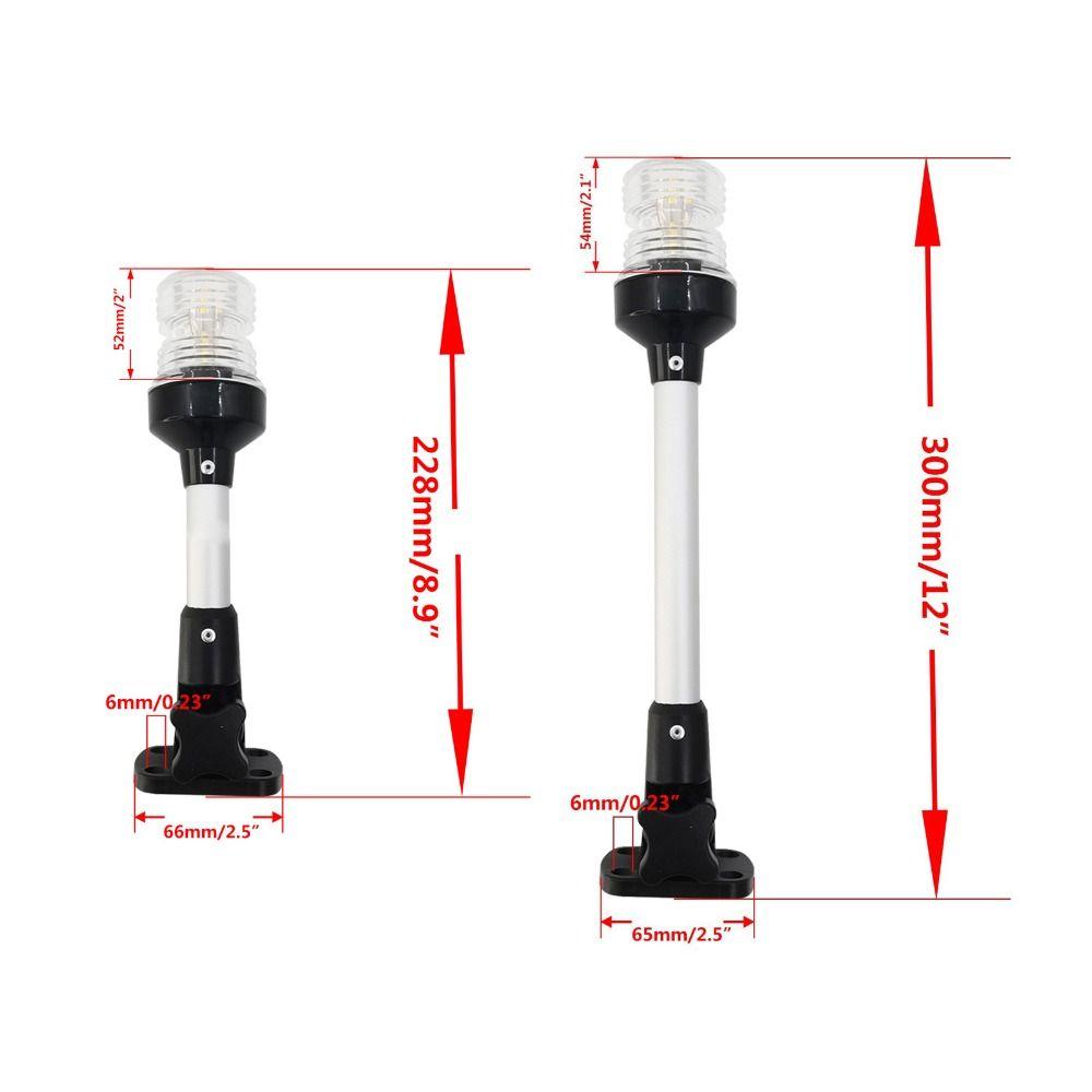 12-24V DC LED Anchor Light Aluminum Zinc Zinc Alloy Rod Boat Yacht Light  Yacht Equipment