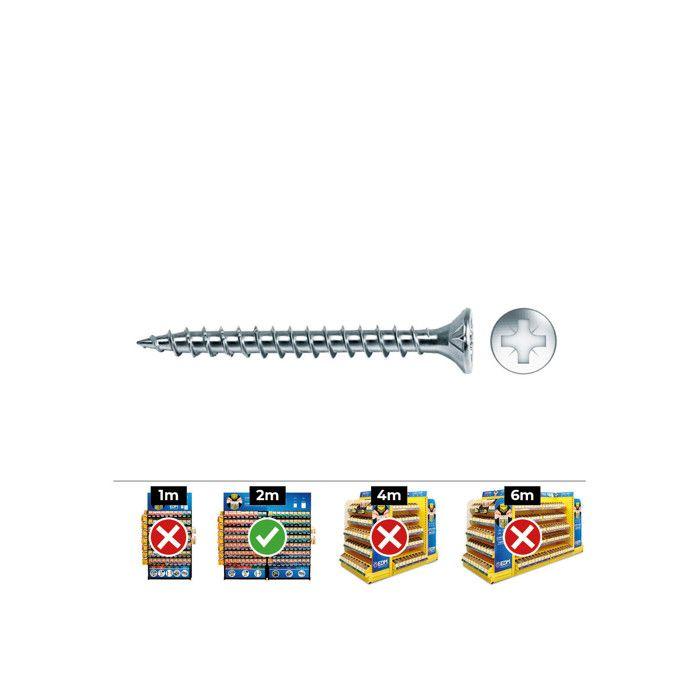 Boîte De 200 Vis À Bois CELO ZINGUÉ 4x20mm VLOX