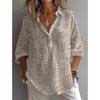 QICED Women's Fashion Casual Long Sleeve POLO Neck  Blouses & Shirts