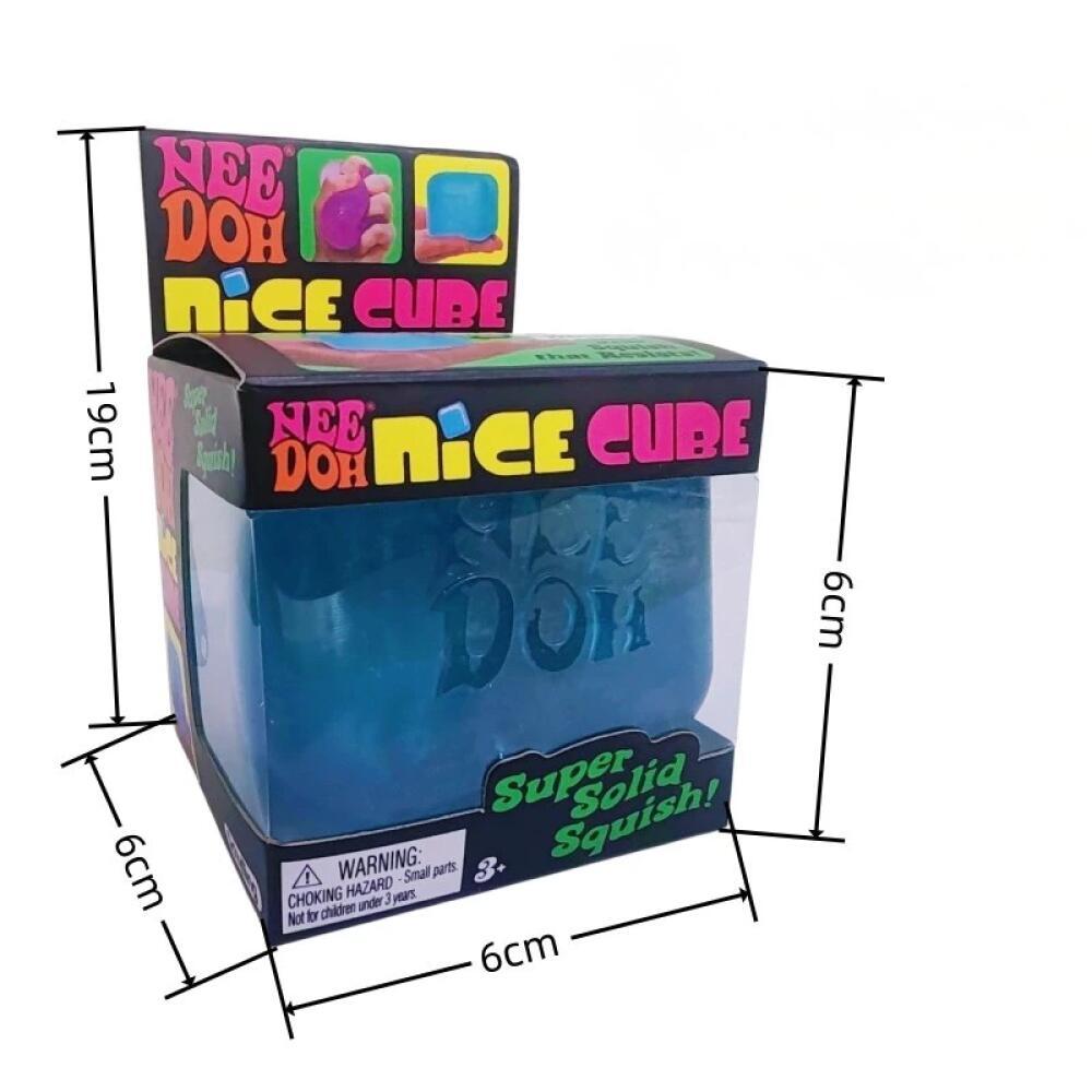 Schylling NeeDoh Nice Cube Squishy Slow Rising Pallina Antistress Giocattolo Fidget Sollievo dallo Stress Ansia Giocattolo Sensoriale per Bambini e Adulti