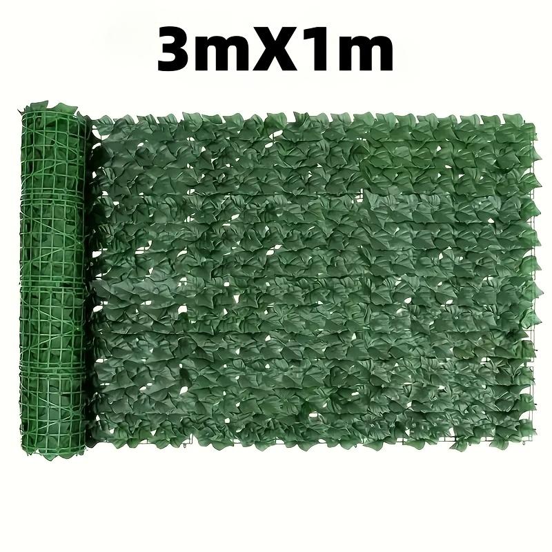 Artificial Green Fence Roll - 1pc, 300x100cm, for Outdoor Balcony & Garden Decor with Realistic Leaves, Ideal Christmas Tree Companion & Holiday Gift