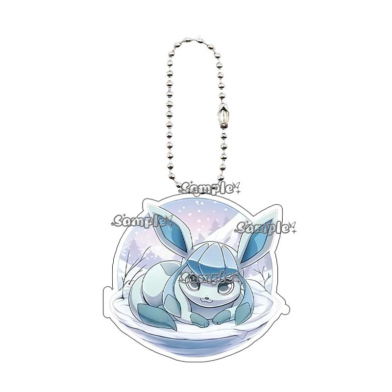 Eevee Acrylic Keychain Anime Cartoon Umbreon Jolteon Leafeon Sylveon Cute Character Accessory Backpack Pendant Decoration Gift