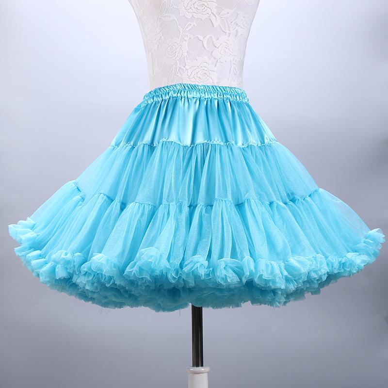 Falda Media de Malla para Adulto Cosplay Boda Enagua – Estilo Lolita