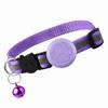 Reflective Cat Dog Collar with Smart GPS Tracker 2-in-1 Bundle Adjustable Anti-Lost Location Finder Safety Buckle Bell 3
