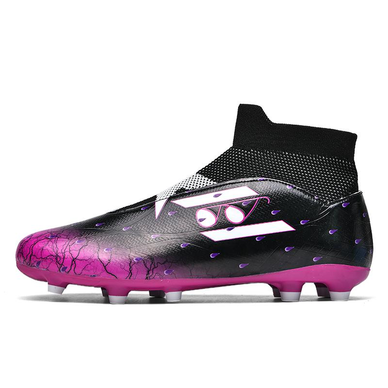 35-45Unisex Football Boots Youth Large Size Football Boots Rubber Soft Sole Long Nails AG Professional Artificial Lawn Training Football Shoes