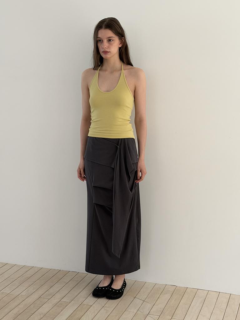 Asula Tuk Wrap Skirt (Charcoal)