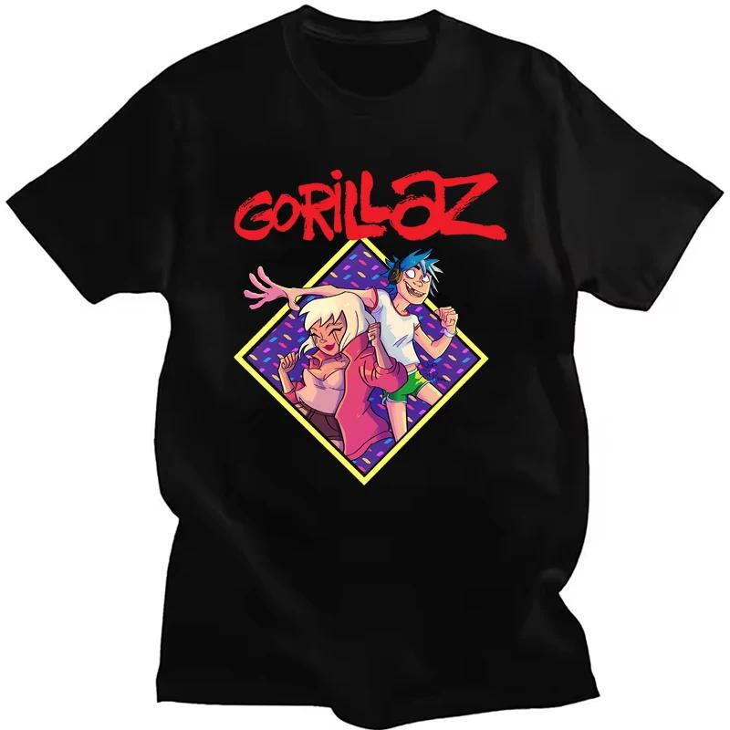 

Gorillaz Graphic Print Tshirts Summer Fashion Retro Casual Tops for Women Unisex Streetwear Y2K ONeck Short Sleeve Tshirts 3XL