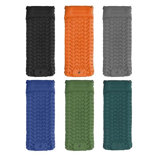 Ultralight Inflatable Sleeping Pad with Built-in Foot Pump Waterproof Self Inflating Lounge Mat Portable Travel Outdoor Camping Hiking