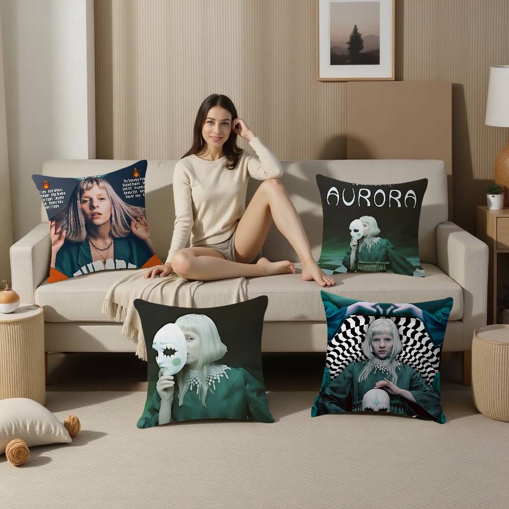 Hot Singer A-Aurora A-Aksnes Pillow Cover Sofa Cushion Cover Home Room Decoration Children Gift