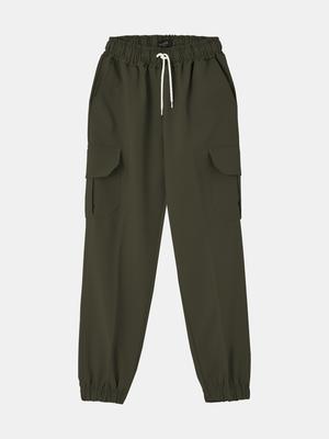 IKALOOK Spring/Autumn Comfort Cargo Jogger Pants Dpt135