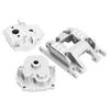 Gearbox Housing and Base Set Aluminum Alloy Low Noise RC Gearbox Case for Traxxas TRX4M 1 18 Silver