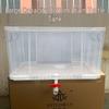 Turtle Tank with Drainage Hole - Transparent Breeding & Storage Box, Small/Large Size for Home Use