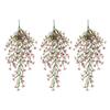 1/2/3/6Pcs Hanging Artificial Violet Flower UV Resistant Realistic Fake Flower Wedding Party Indoor Outdoor Garden Wall Hanging Faux Flower Decoration