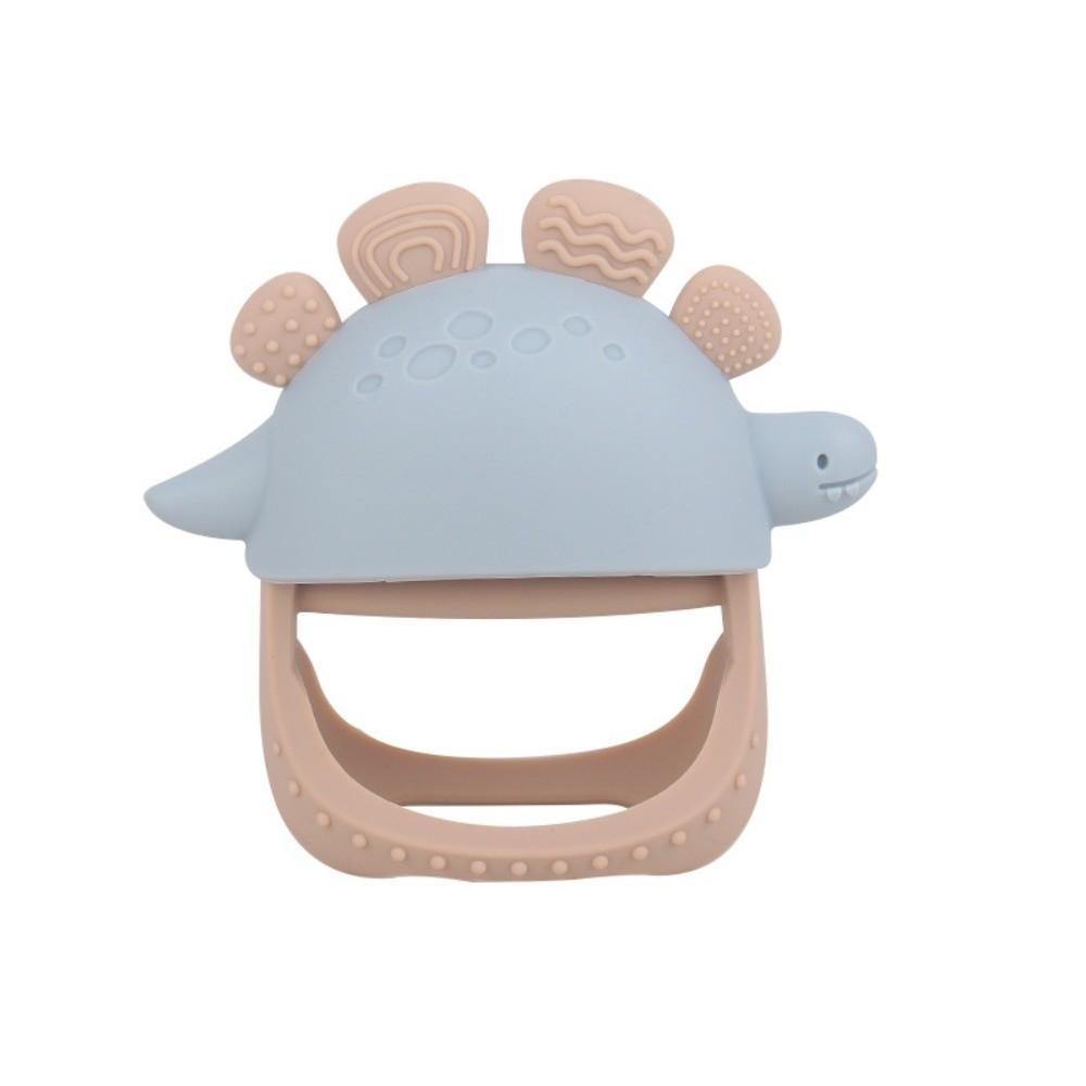 Wood Baby Teething Toy Detachable Infant Chew Toy Durable Dinosaur Teether Toy  Sensory Play