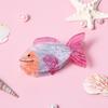 Non Slip Ocean Animal Hairpin Strong Holder Big Acrylic Clip Fun Fish Hair Claw Clip  Hair Decor