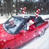 Car Decoration Candy Cane Antler Nose Auto Decor Car Supplies for Christmas