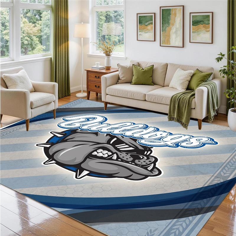 Canterbury-Bankstown Bulldogs Design Crystal Velvet Rug Soft Decorative Mat for Bedroom Entrance