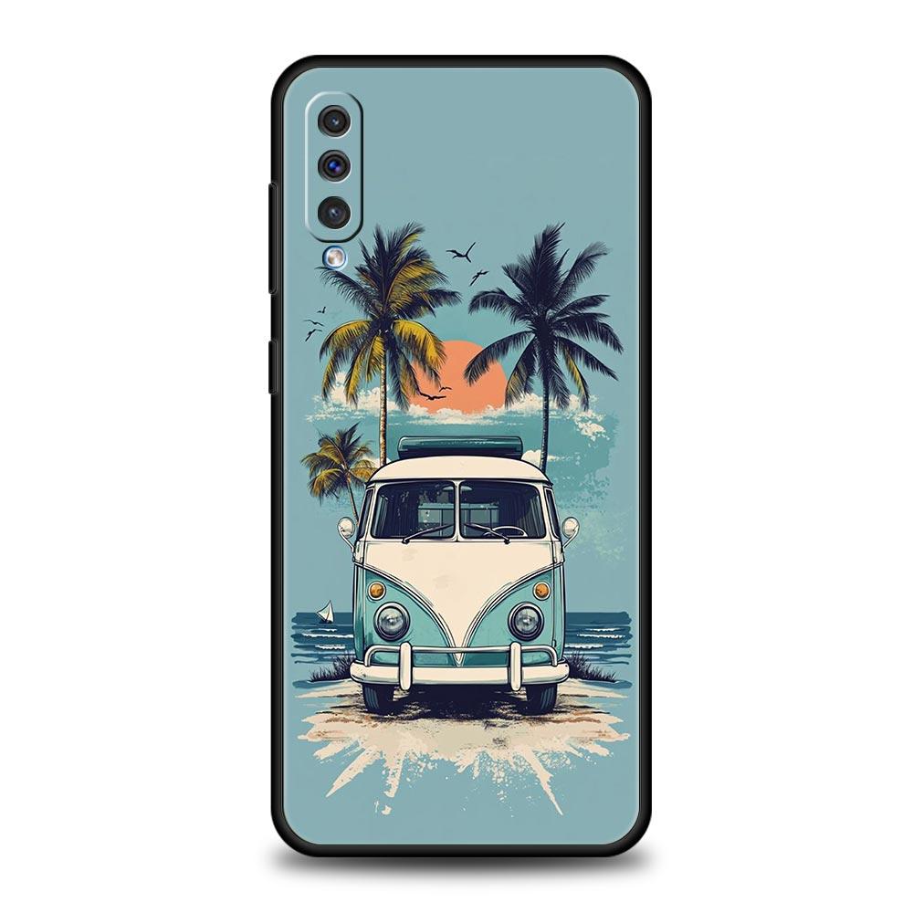 Combi Van Car Outdoor Camping Phone Case For Samsung A56 A36 A26 A34 A17 A16 A06 A14 A12 A54 A72 A22 A20e A52 A50 A40 A32 Cover