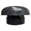 Chapeau De Ventilation En PVC Avec Moustiquaire Intégré - OUTILE - Ø 100 Mm - Gris Ardoise