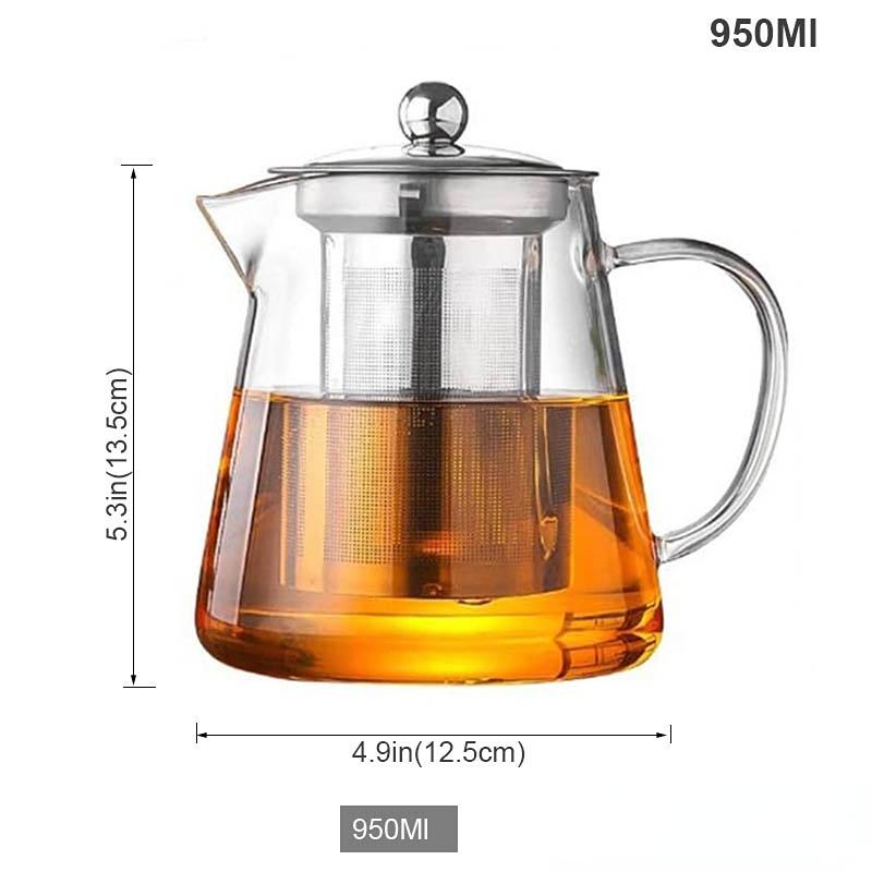 Heat Resistant Glass Teapot, Various Styles, Hot-selling Tea Sets, Clear Kettle, Flower Puer, Tea Infuser Pot, Dropshipping
