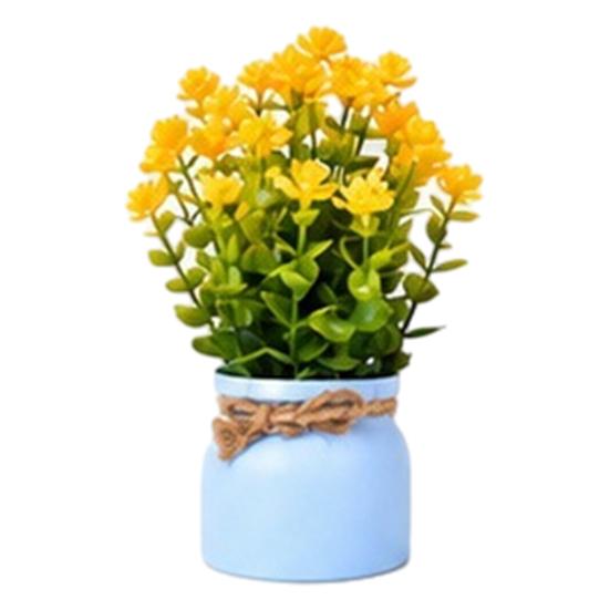 Mini Simulated Potted Plant Decor Rustic Maintenance-Free Desktop Style I