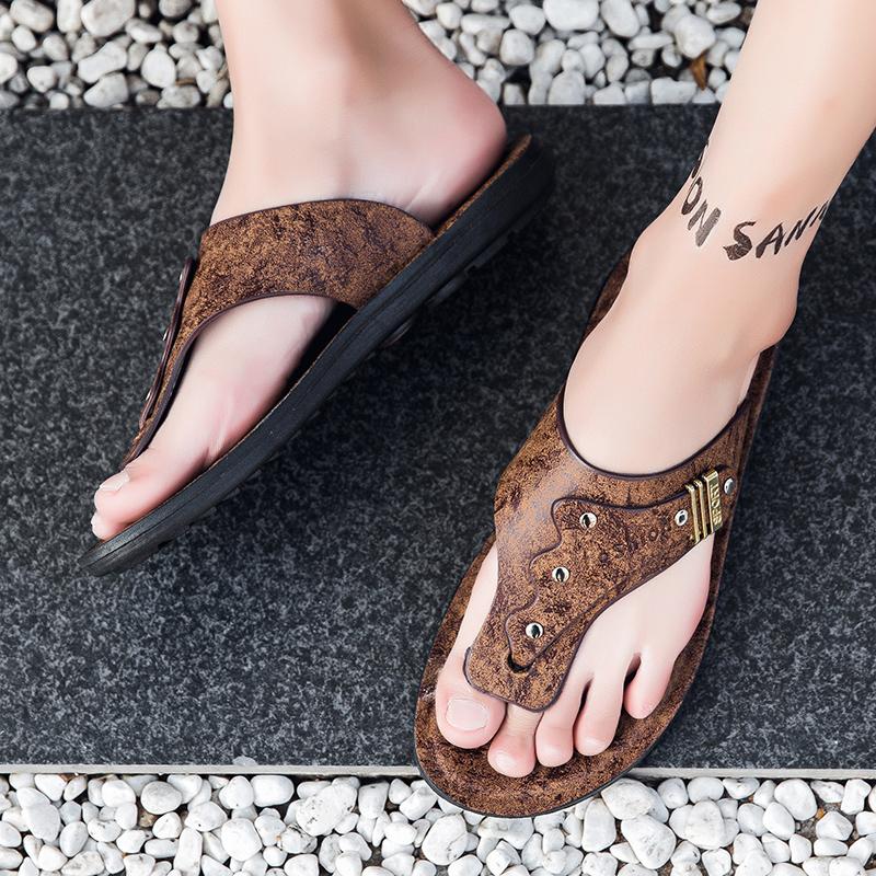 New Summer Men Flip Flops Beach Slippers Man Sandals Non-Slip Home Slipper Indoor House Anti-Slip Shoes Outdoor Male Shoes
